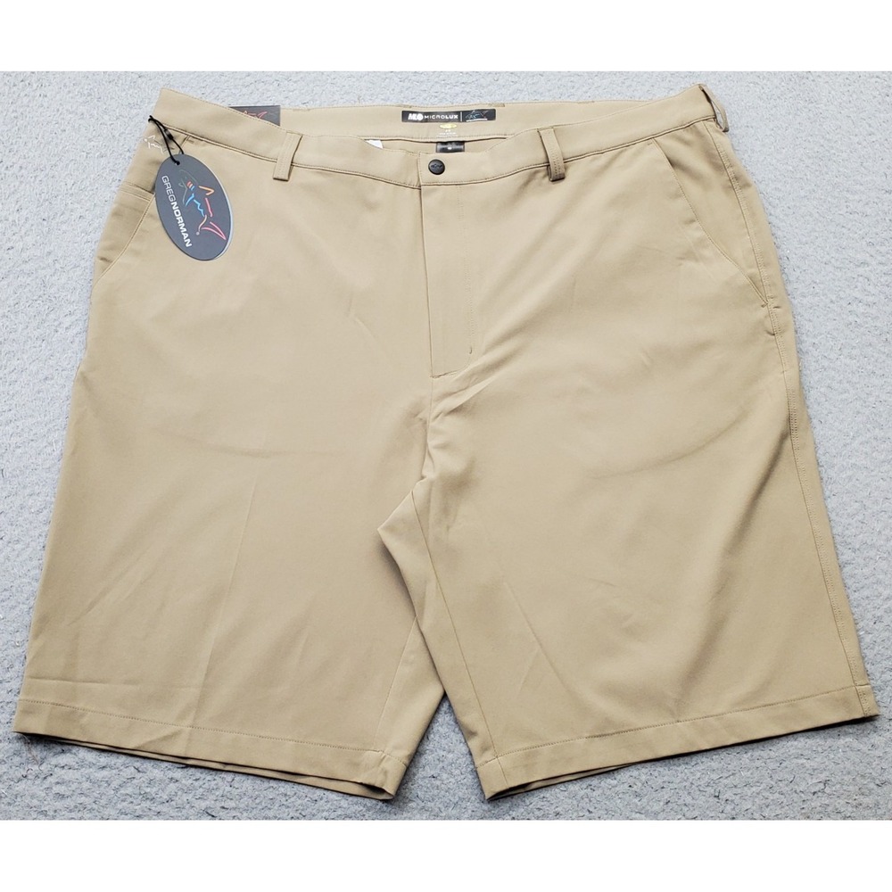 Greg Norman Golf Shorts Mens 40 Tan ML75 Microlux PlayDry Performance G7S6H900